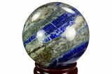 Polished Lapis Lazuli Sphere - Pakistan #123450-1